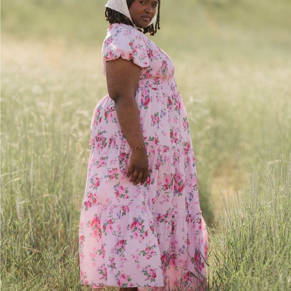 JessaKae Pink Floral Maxi Dress - Picture 3 of 3
